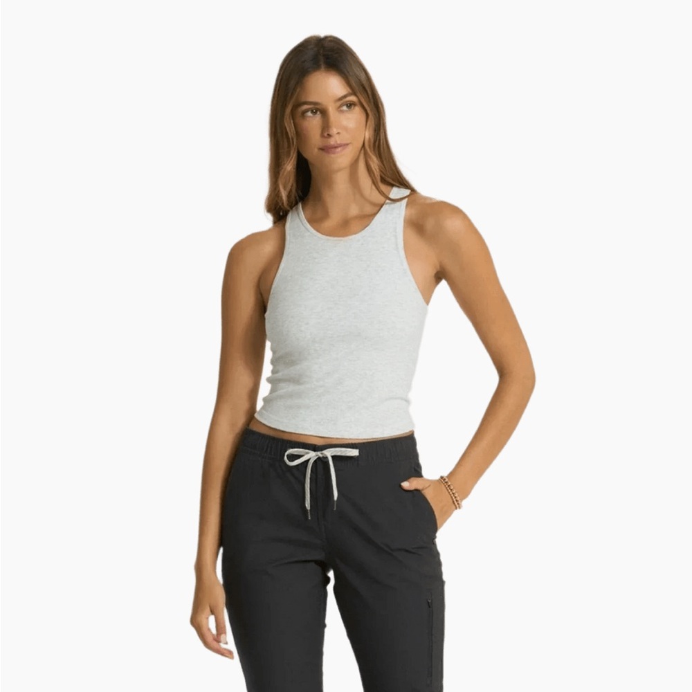 EUC Vuori Pose Plyo Tank - white heather grey